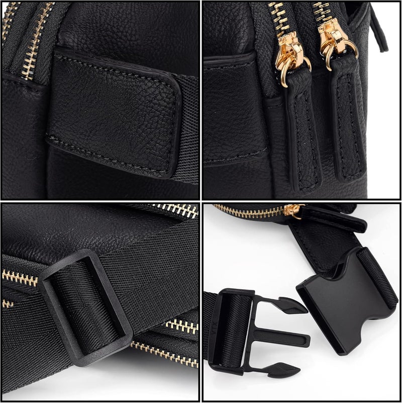 UTO Fanny Pack for Women Crossbody Trendy Fashion Belt Purse Chest Waist Hip Bumbag for Outdoor Shopping Travel Hiking - Image 4